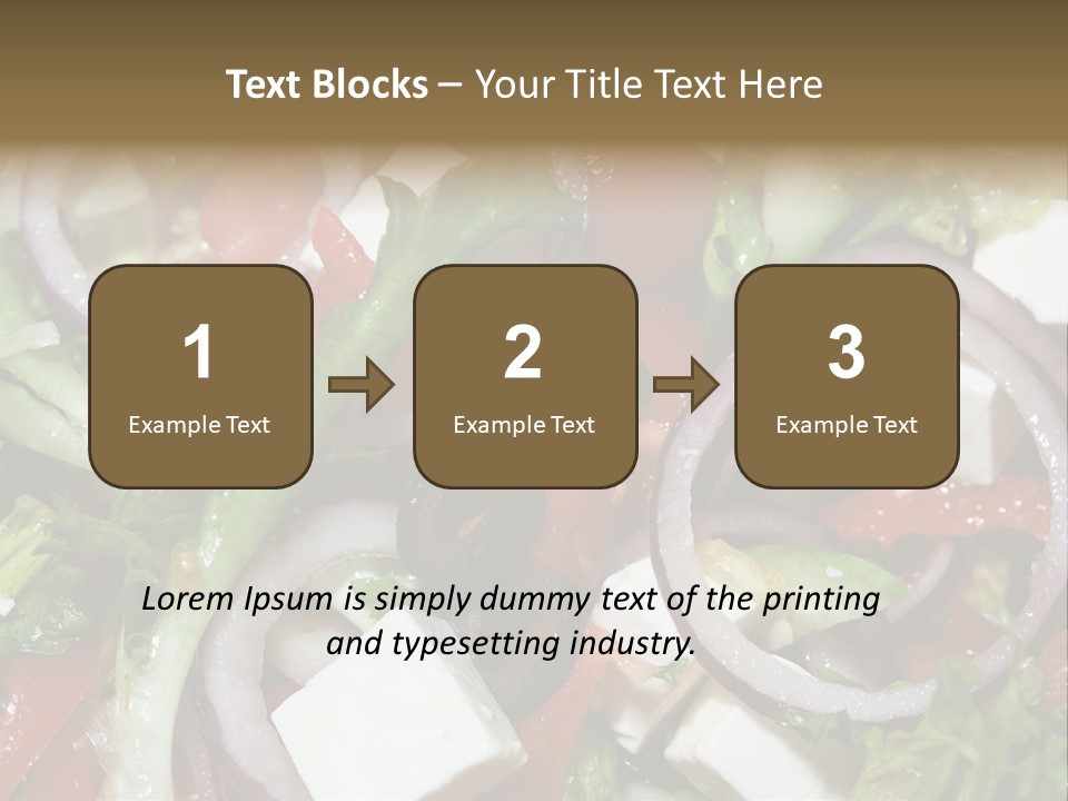 Vegetables Fork Food PowerPoint Template