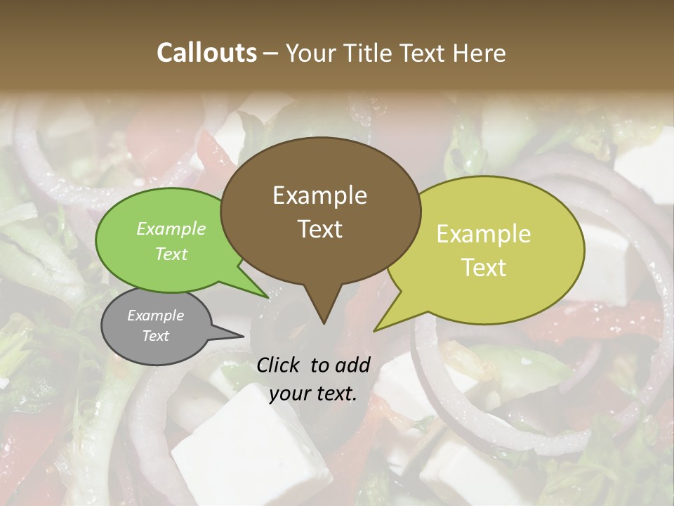 Vegetables Fork Food PowerPoint Template
