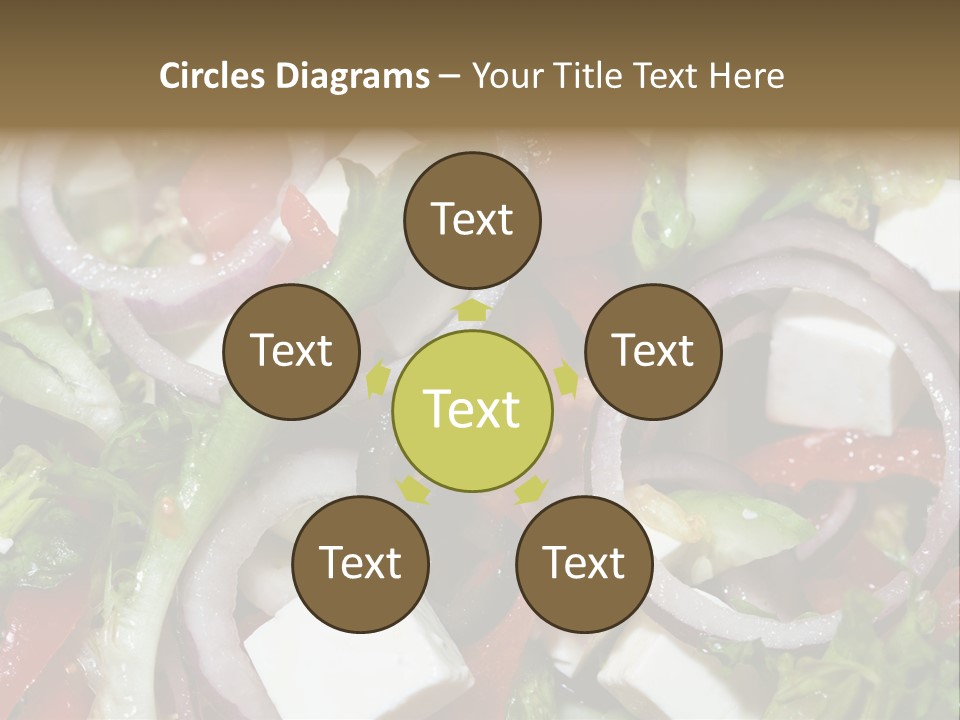 Vegetables Fork Food PowerPoint Template