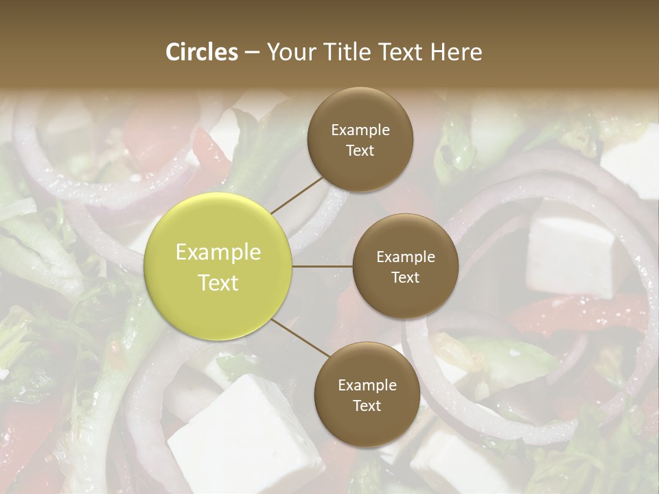 Vegetables Fork Food PowerPoint Template