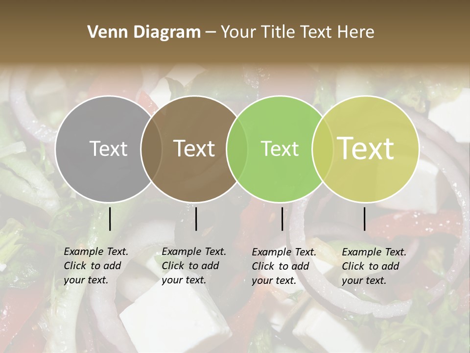 Vegetables Fork Food PowerPoint Template
