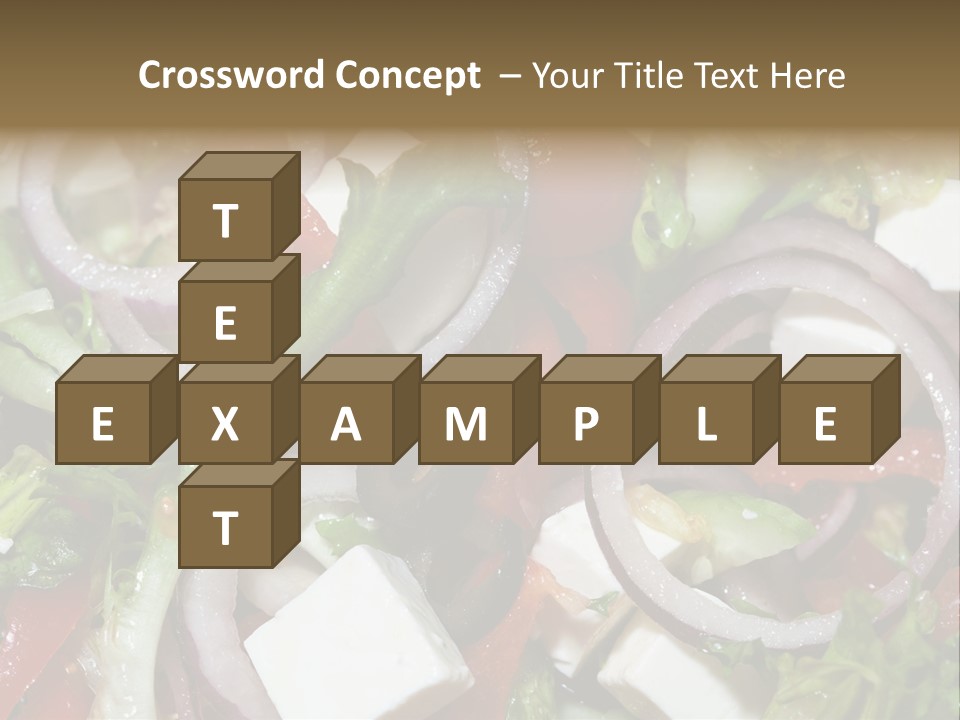 Vegetables Fork Food PowerPoint Template