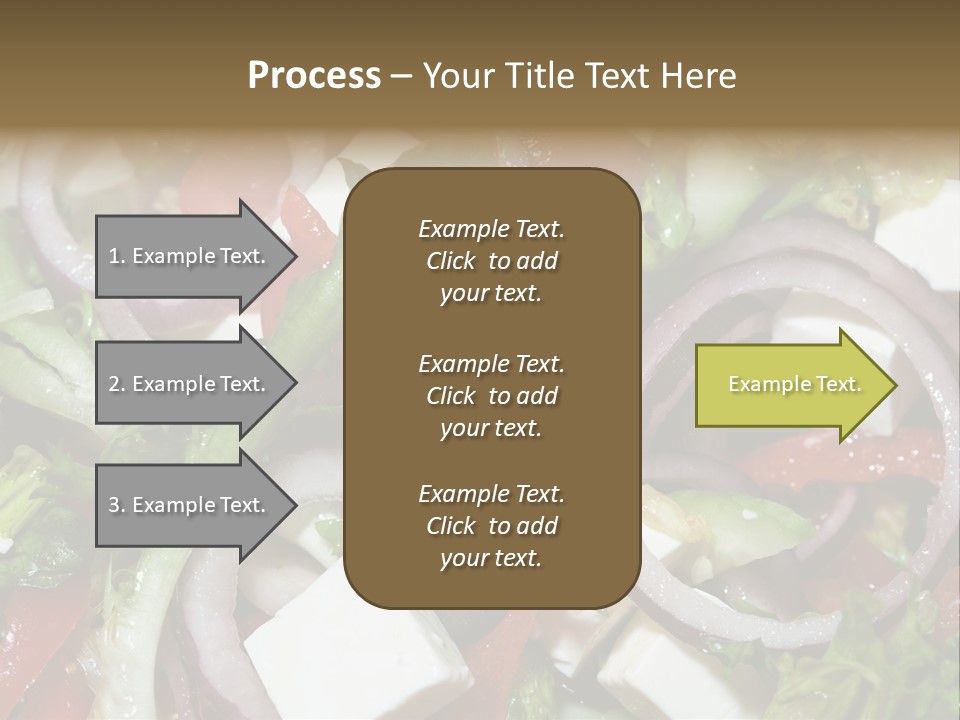 Vegetables Fork Food PowerPoint Template