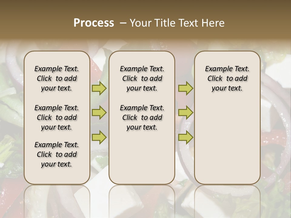 Vegetables Fork Food PowerPoint Template