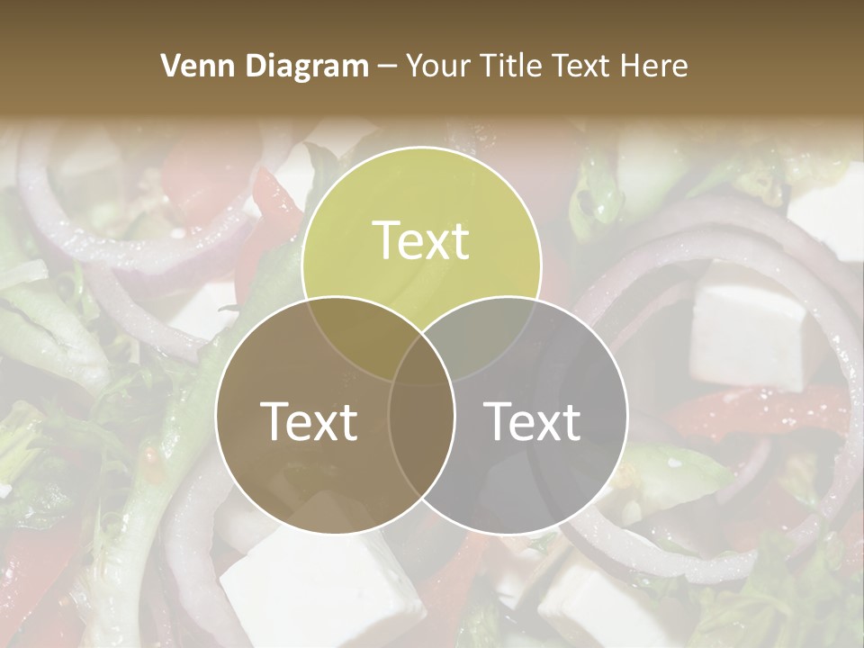 Vegetables Fork Food PowerPoint Template