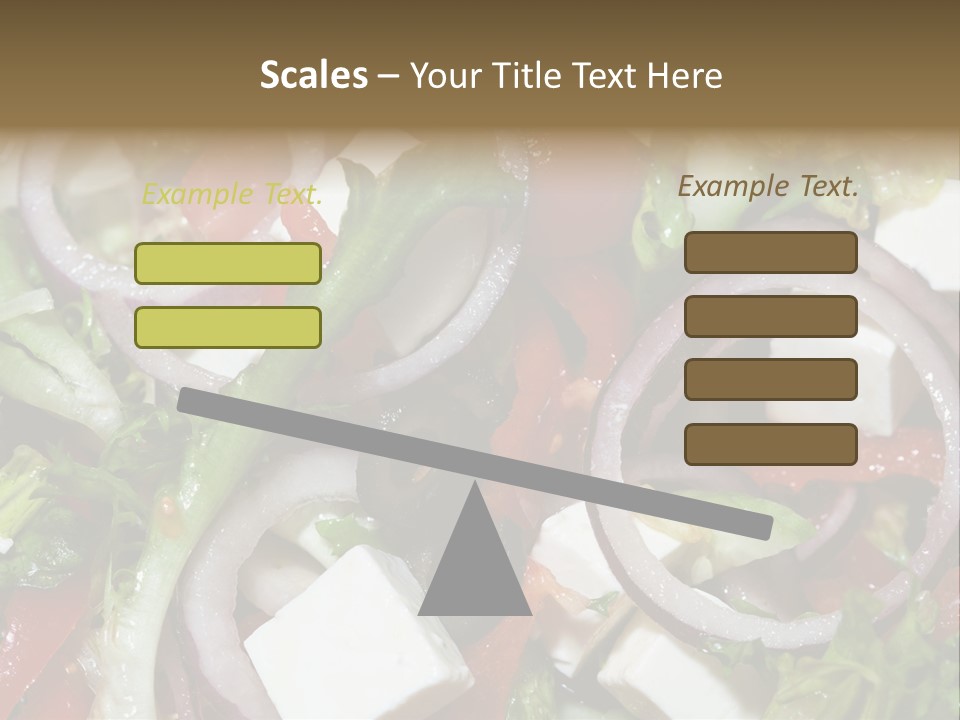 Vegetables Fork Food PowerPoint Template