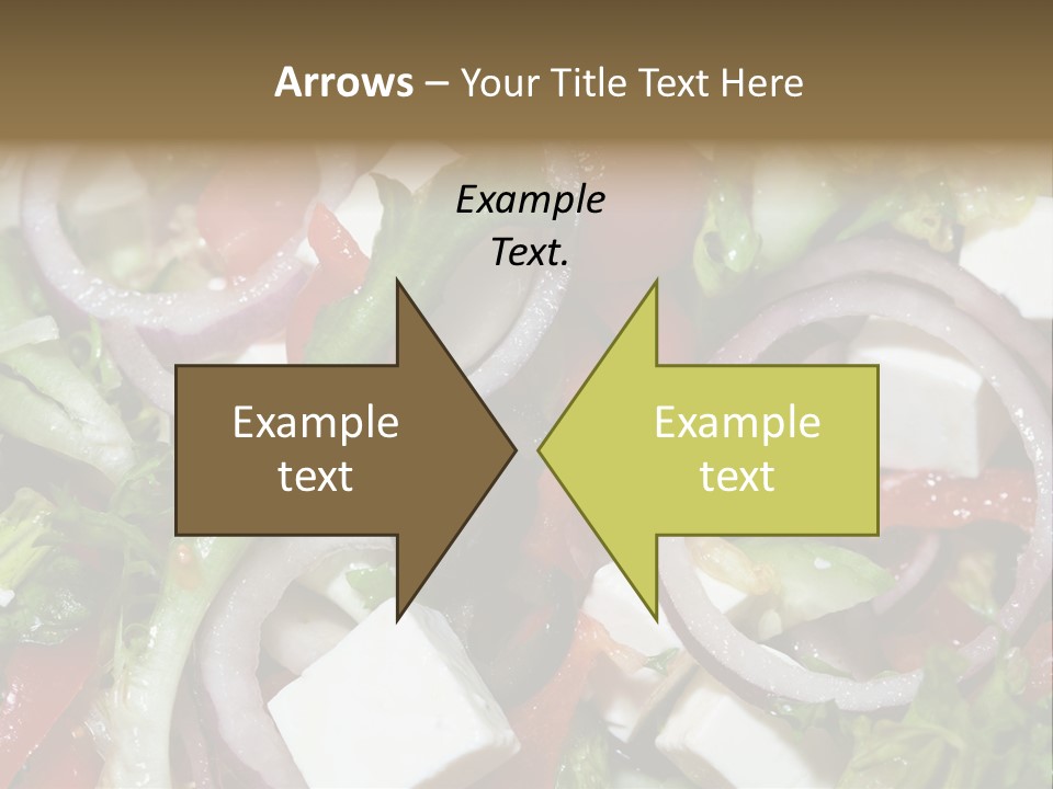 Vegetables Fork Food PowerPoint Template