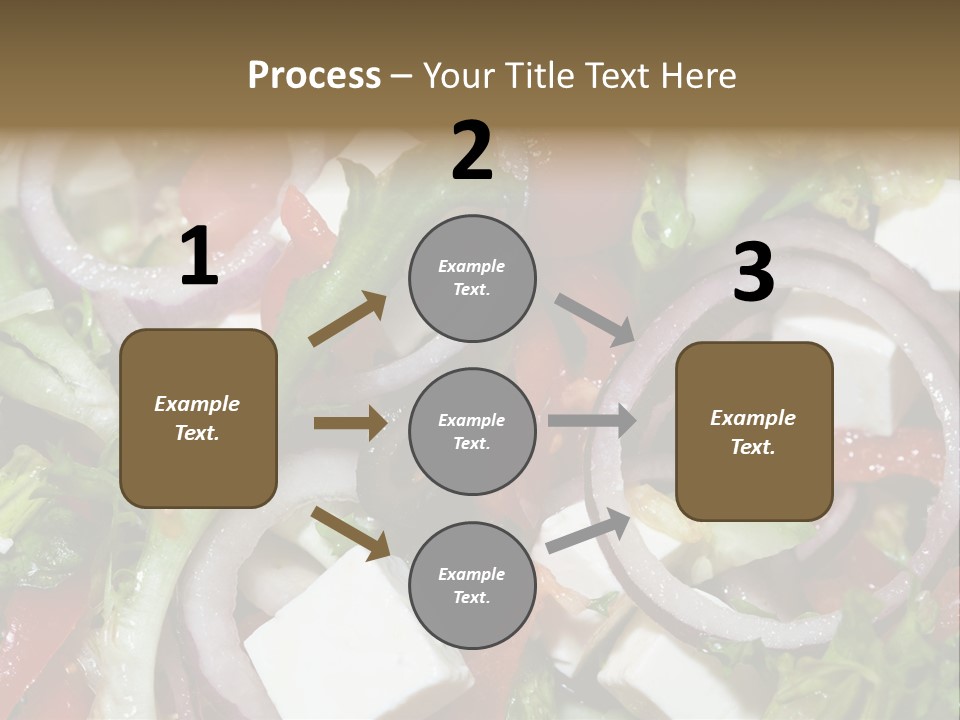 Vegetables Fork Food PowerPoint Template