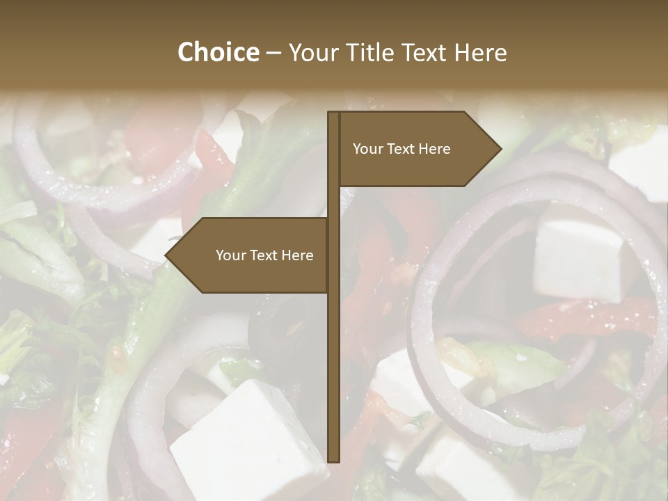 Vegetables Fork Food PowerPoint Template