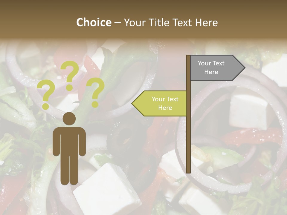 Vegetables Fork Food PowerPoint Template