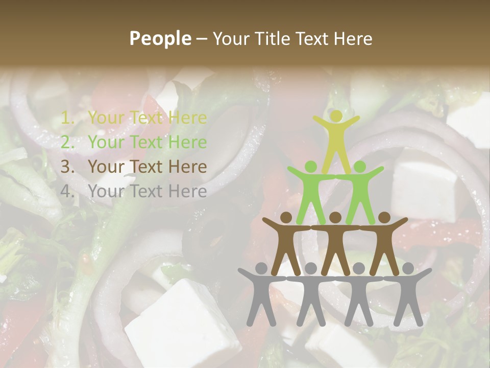 Vegetables Fork Food PowerPoint Template