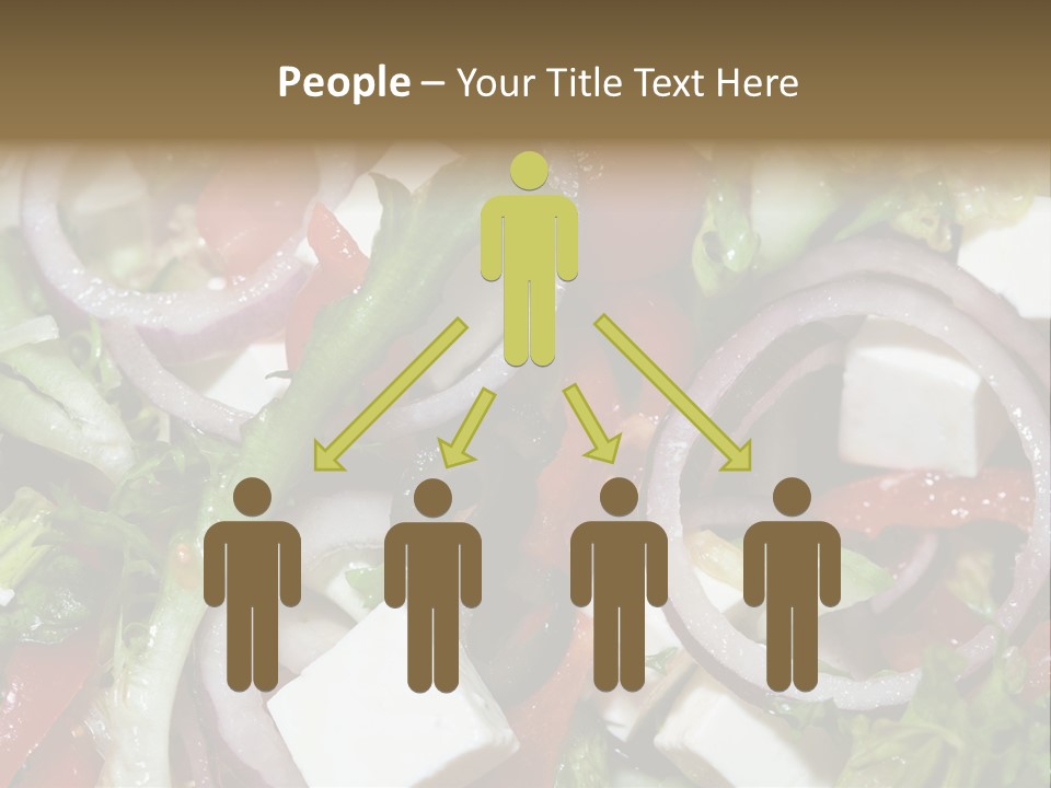 Vegetables Fork Food PowerPoint Template