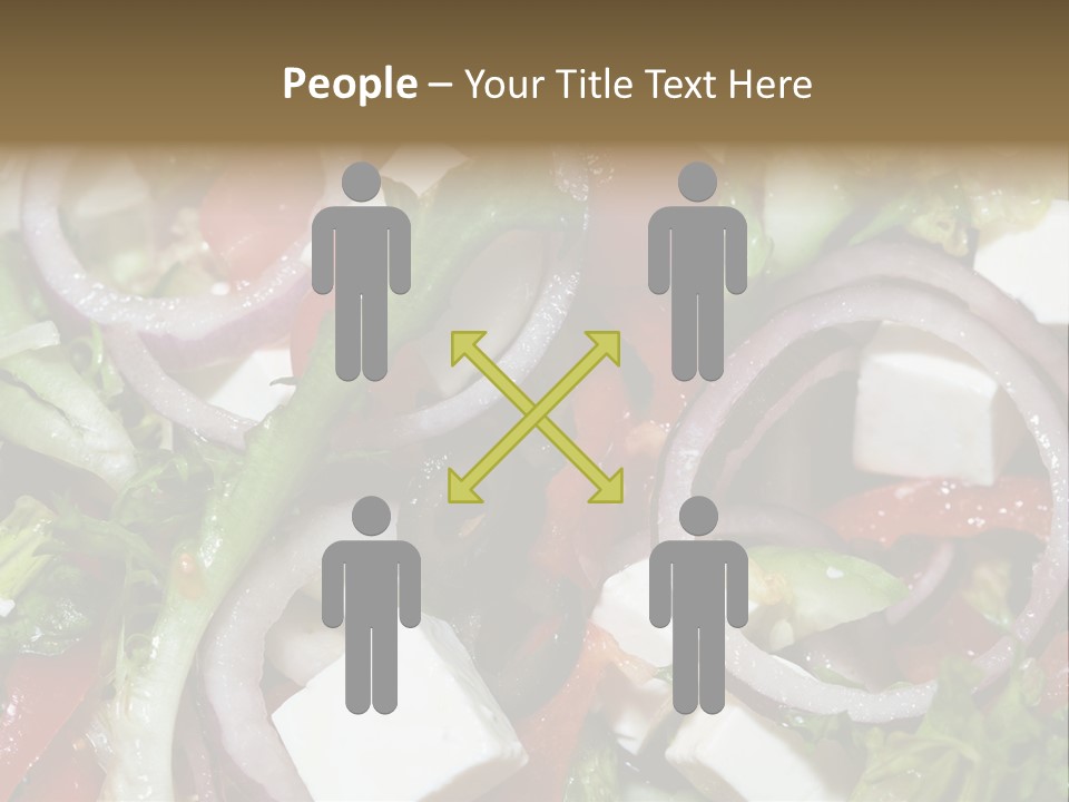 Vegetables Fork Food PowerPoint Template