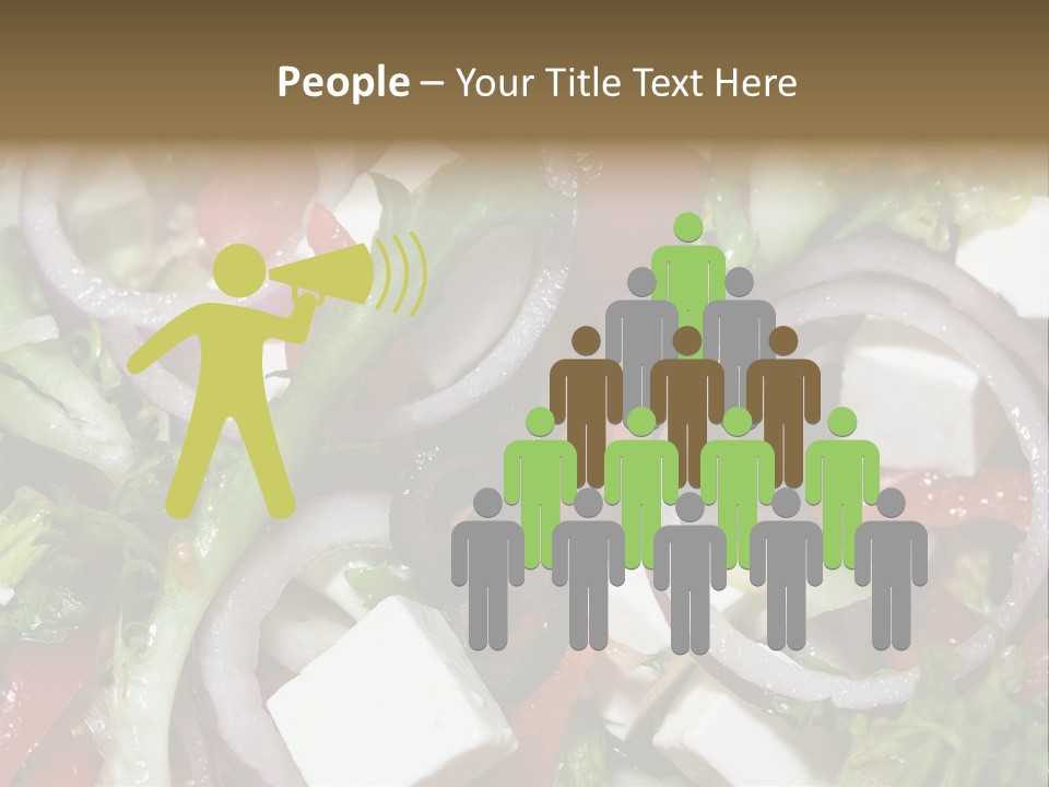 Vegetables Fork Food PowerPoint Template