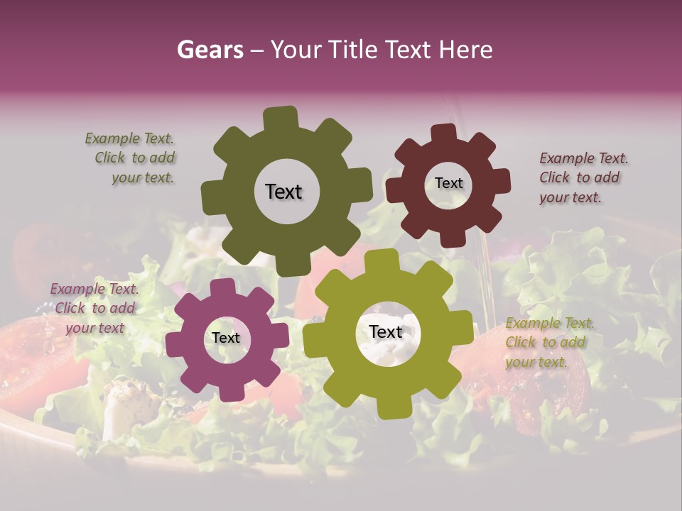 Salad Raw Breakfast PowerPoint Template