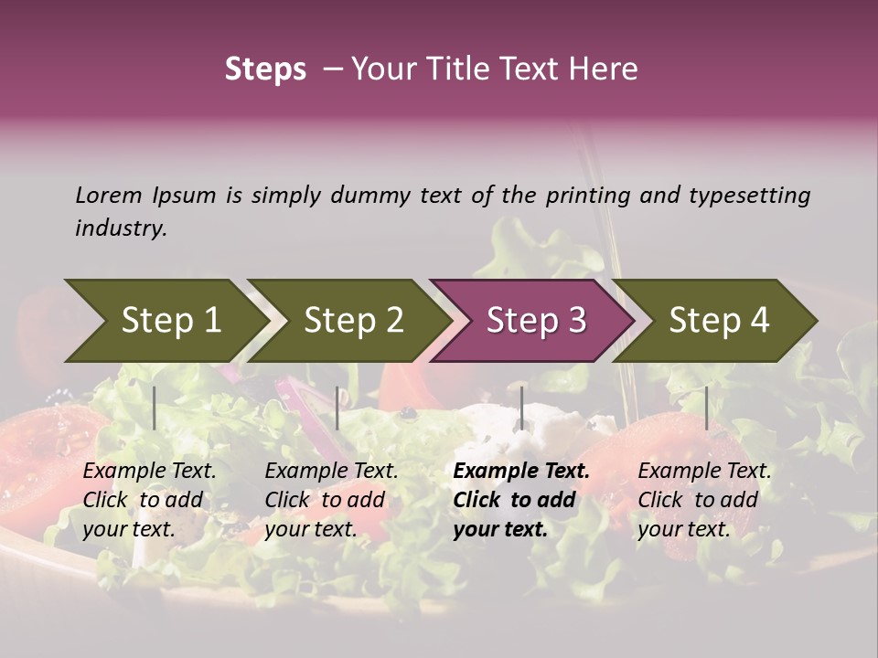 Salad Raw Breakfast PowerPoint Template