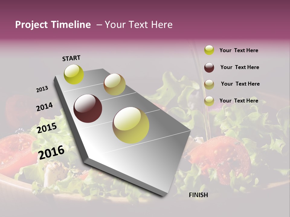 Salad Raw Breakfast PowerPoint Template