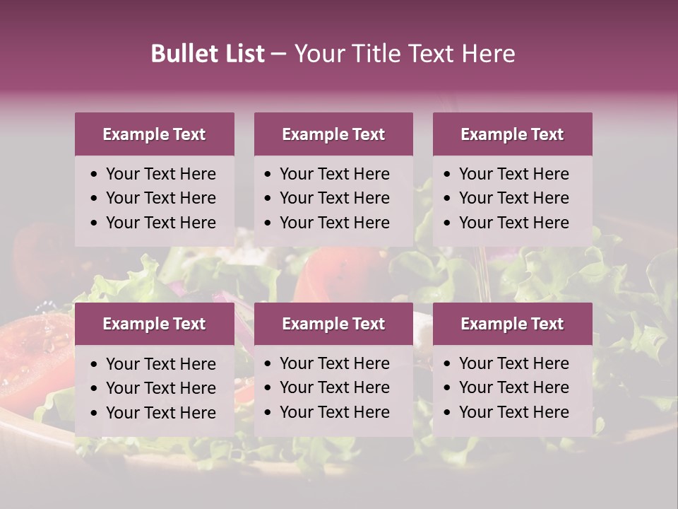 Salad Raw Breakfast PowerPoint Template