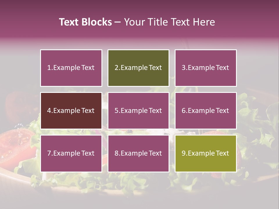 Salad Raw Breakfast PowerPoint Template