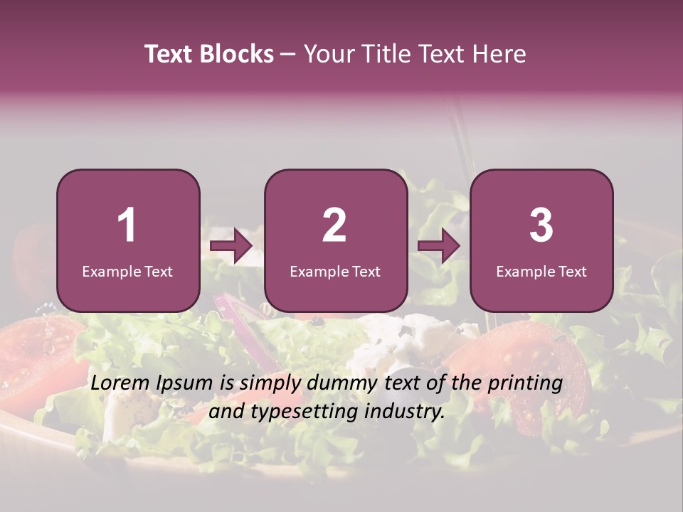 Salad Raw Breakfast PowerPoint Template