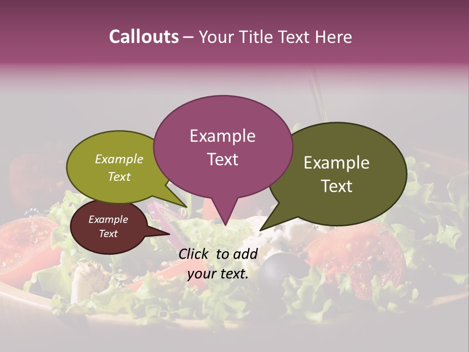 Salad Raw Breakfast PowerPoint Template