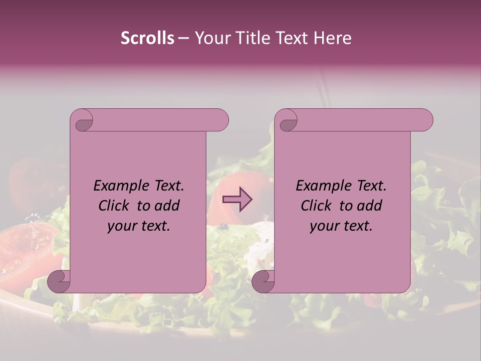 Salad Raw Breakfast PowerPoint Template