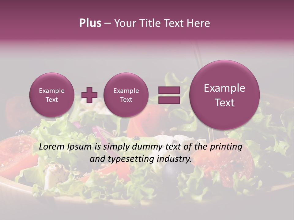 Salad Raw Breakfast PowerPoint Template