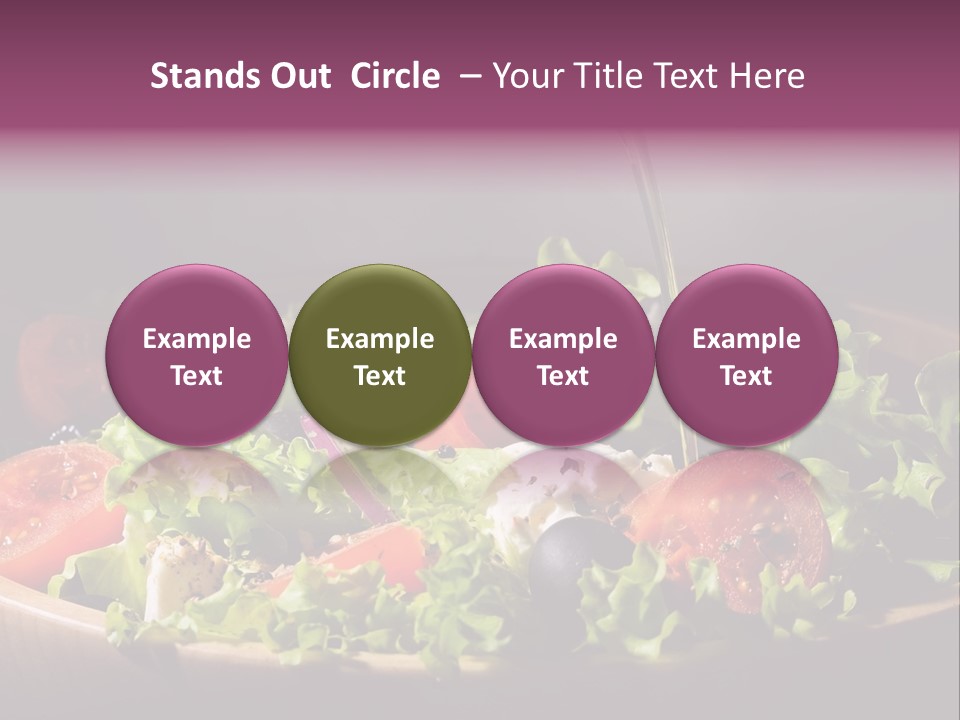Salad Raw Breakfast PowerPoint Template