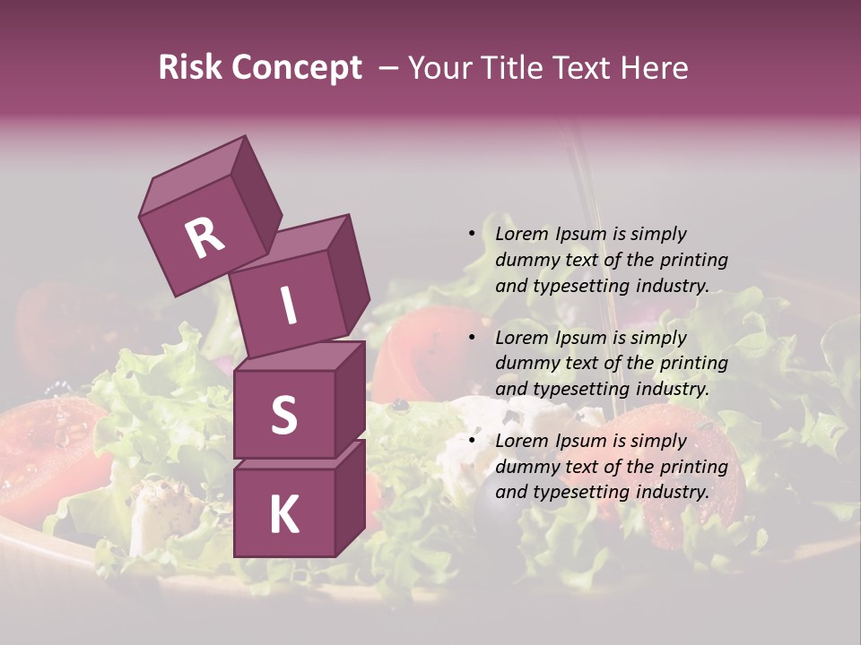 Salad Raw Breakfast PowerPoint Template