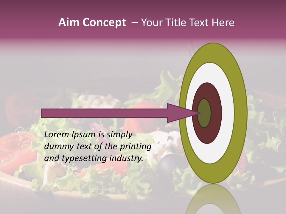 Salad Raw Breakfast PowerPoint Template