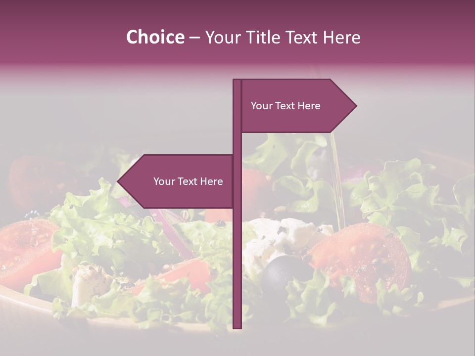 Salad Raw Breakfast PowerPoint Template