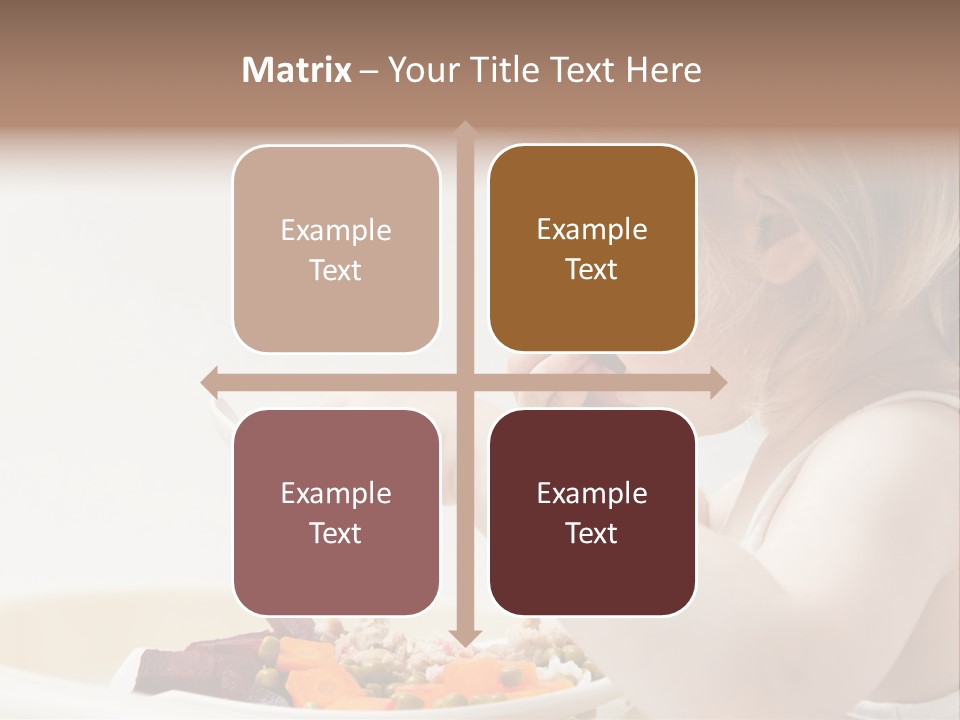 Dinner Rational Vegetarian PowerPoint Template