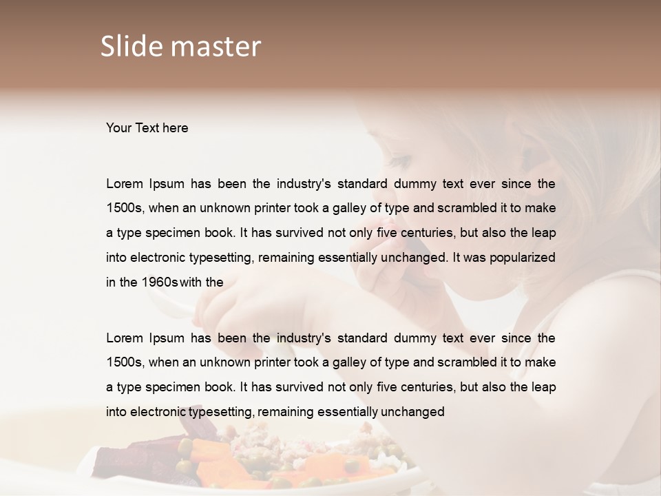 Dinner Rational Vegetarian PowerPoint Template