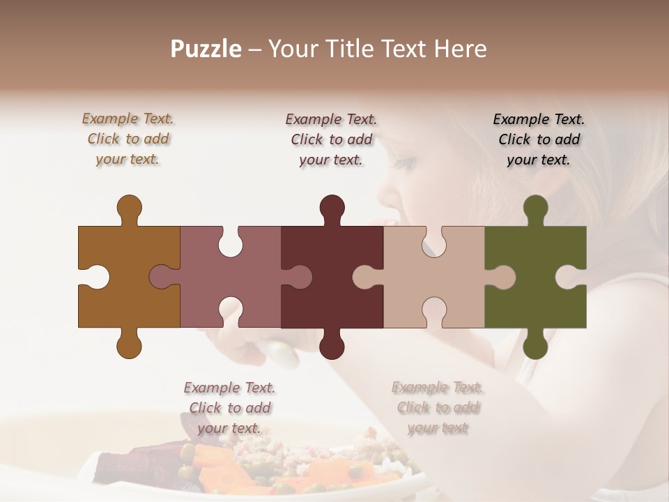 Dinner Rational Vegetarian PowerPoint Template