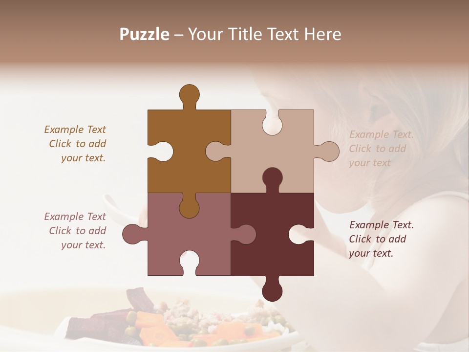 Dinner Rational Vegetarian PowerPoint Template