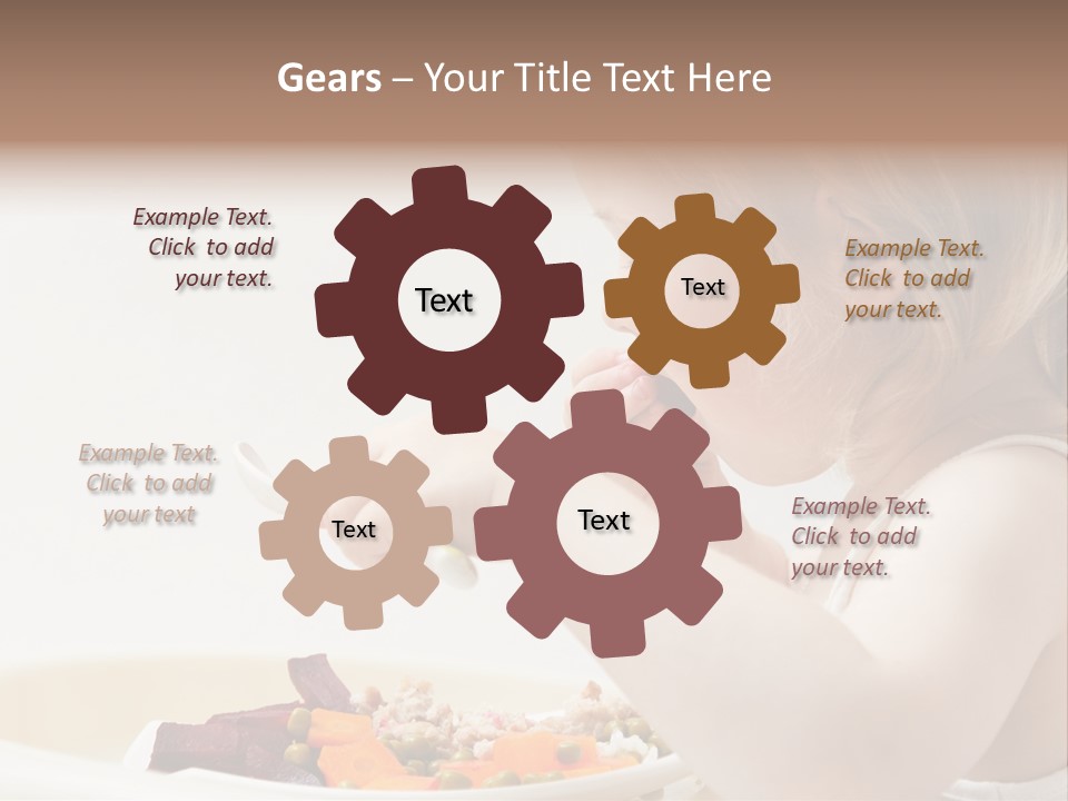 Dinner Rational Vegetarian PowerPoint Template