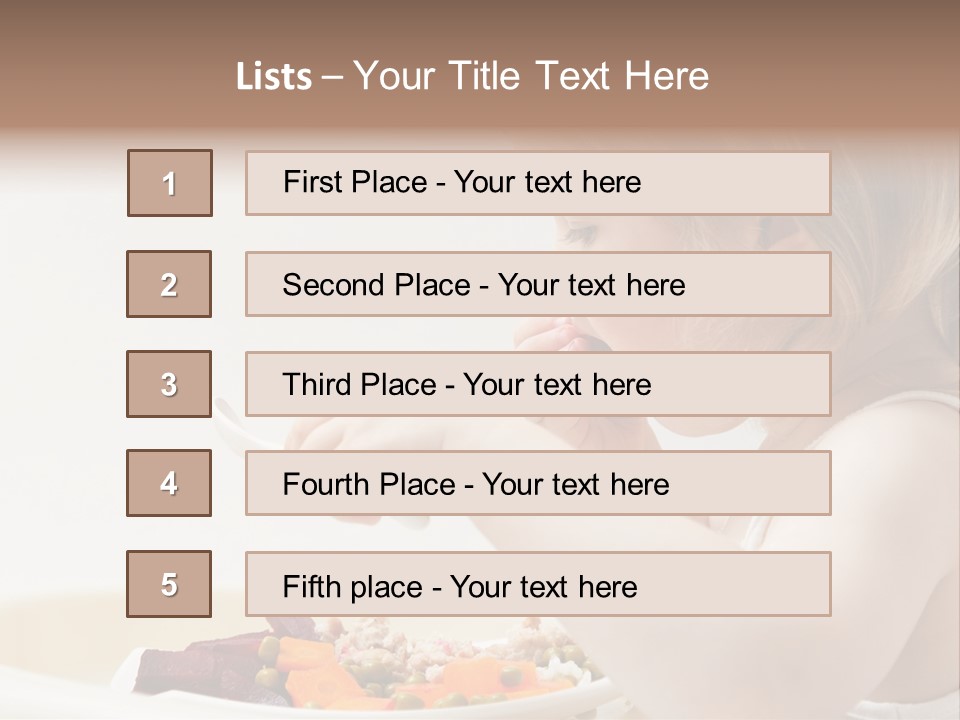 Dinner Rational Vegetarian PowerPoint Template