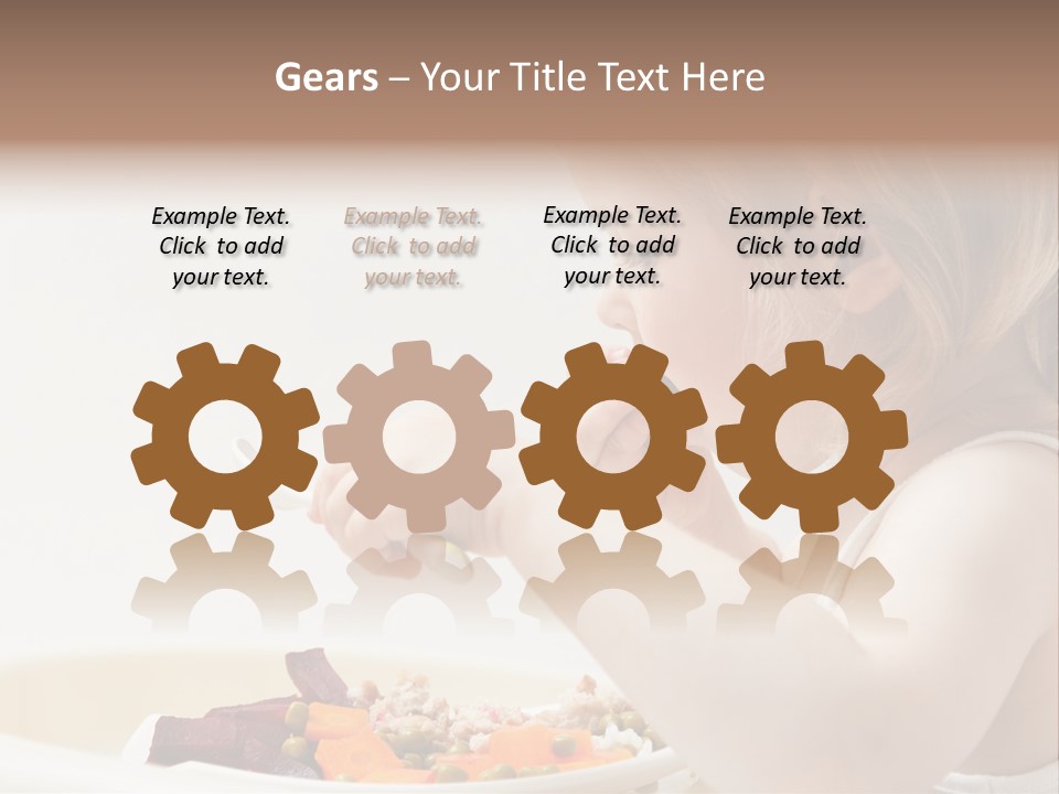 Dinner Rational Vegetarian PowerPoint Template