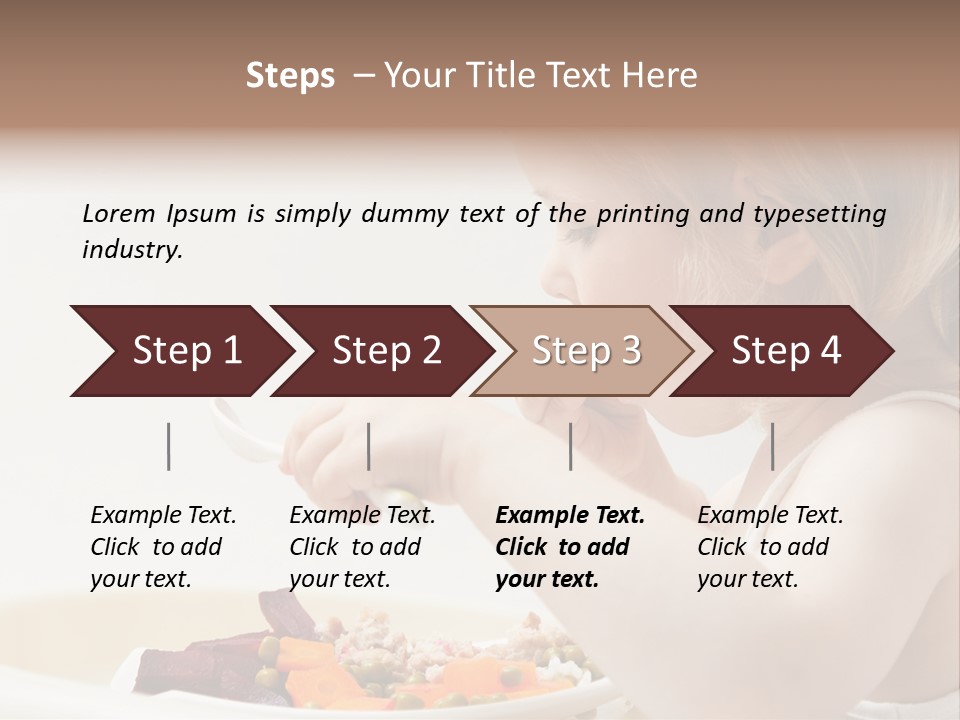 Dinner Rational Vegetarian PowerPoint Template