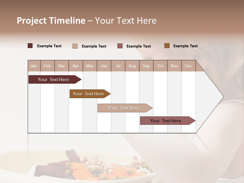 Dinner Rational Vegetarian PowerPoint Template