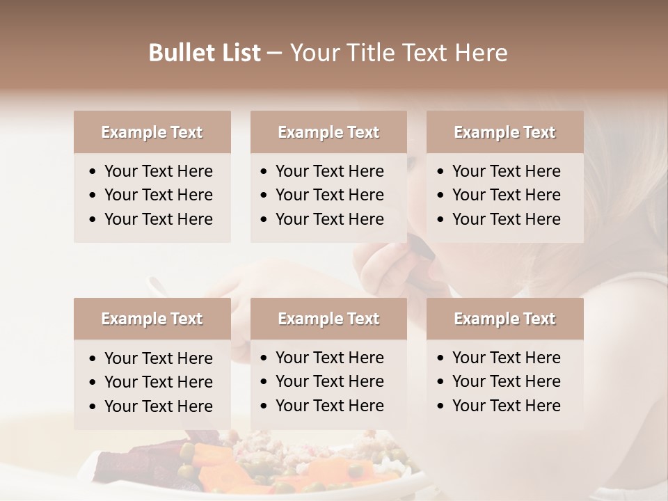 Dinner Rational Vegetarian PowerPoint Template