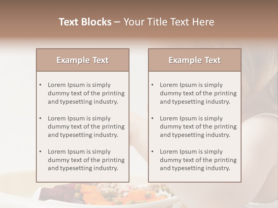 Dinner Rational Vegetarian PowerPoint Template