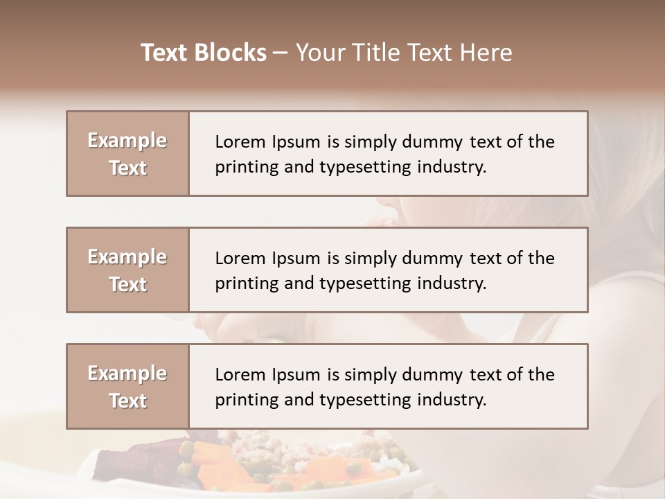 Dinner Rational Vegetarian PowerPoint Template