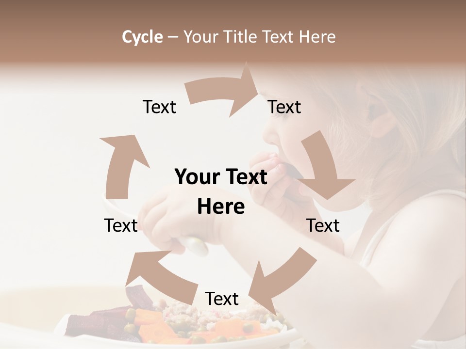 Dinner Rational Vegetarian PowerPoint Template