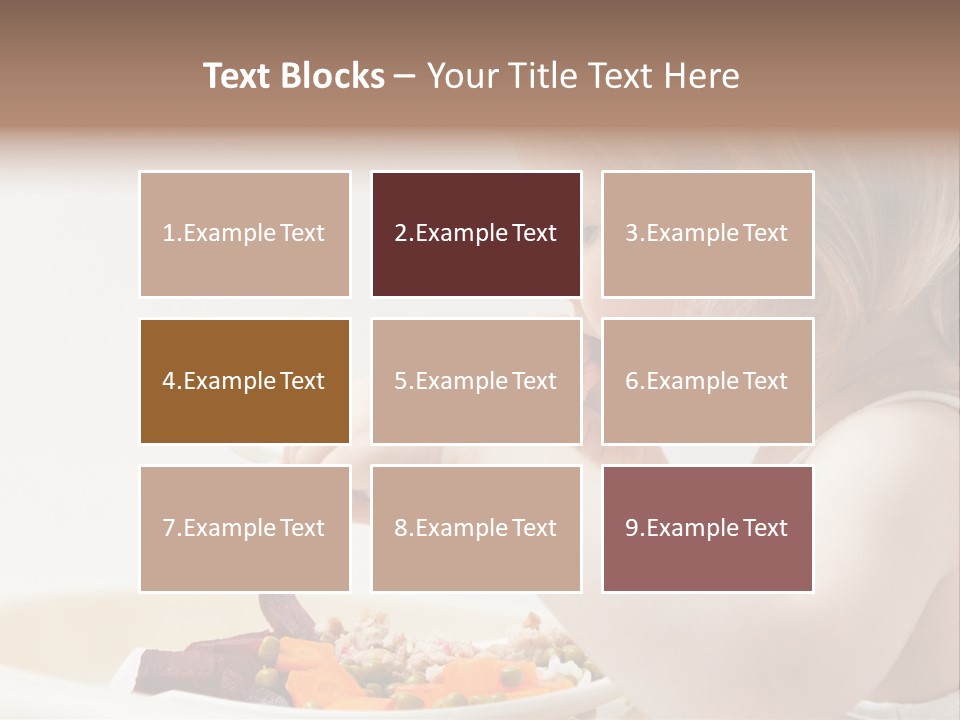 Dinner Rational Vegetarian PowerPoint Template