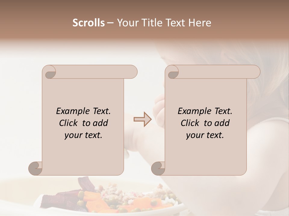 Dinner Rational Vegetarian PowerPoint Template