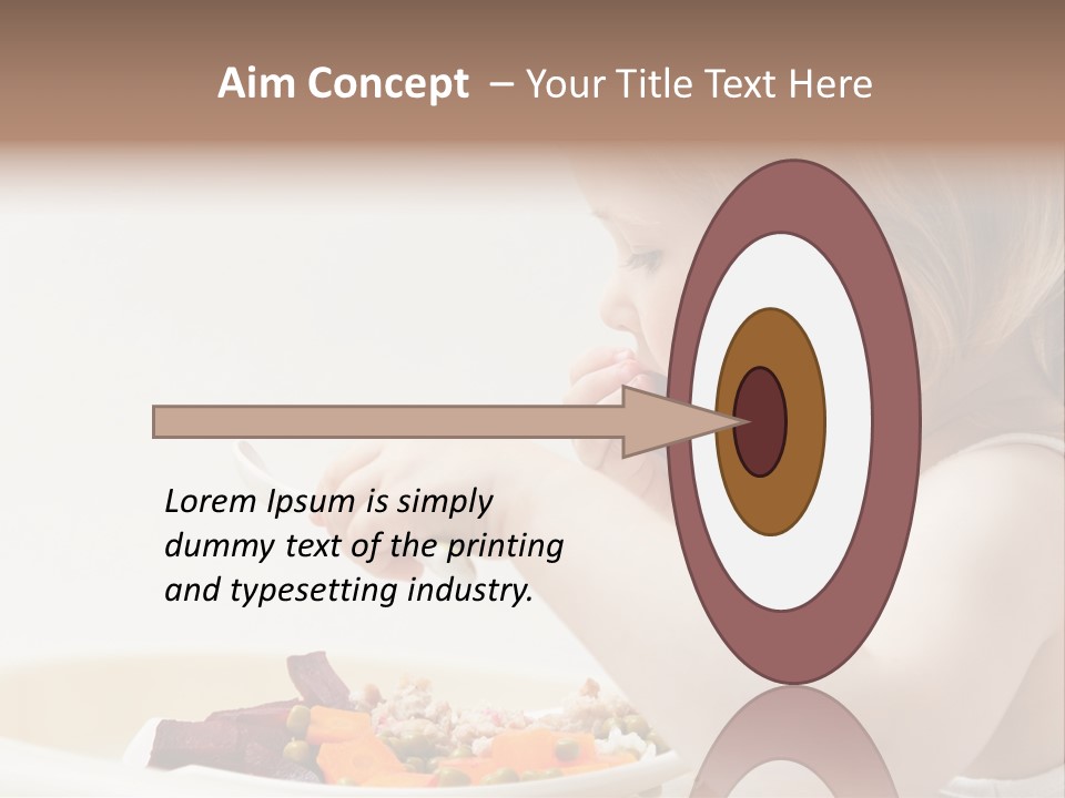 Dinner Rational Vegetarian PowerPoint Template