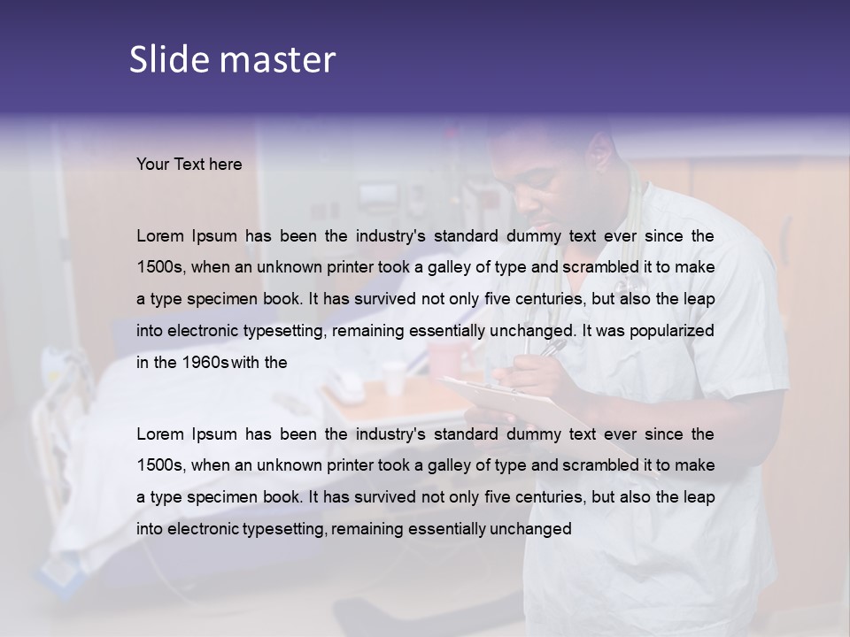 Health Happy American PowerPoint Template