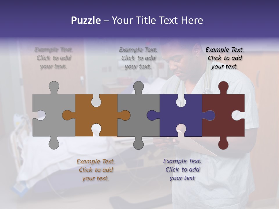 Health Happy American PowerPoint Template