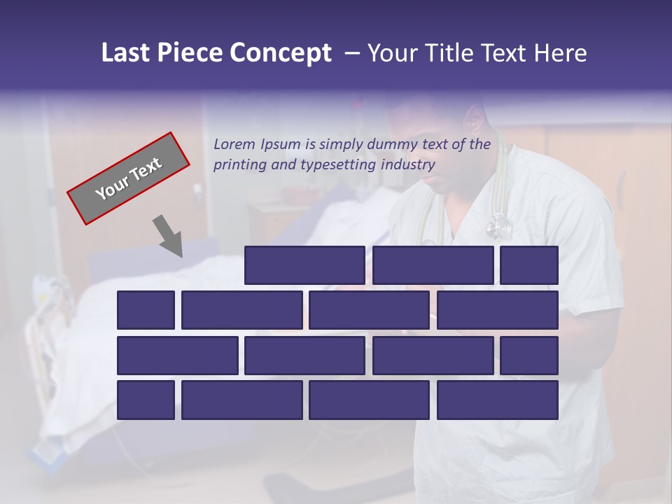 Health Happy American PowerPoint Template